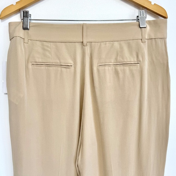 NWT EQUIPMENT FEMME Lita Trouser 100% Silk Minimalist Pants Butterscotch Size 6 - Picture 7 of 15